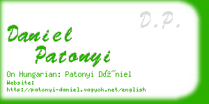 daniel patonyi business card